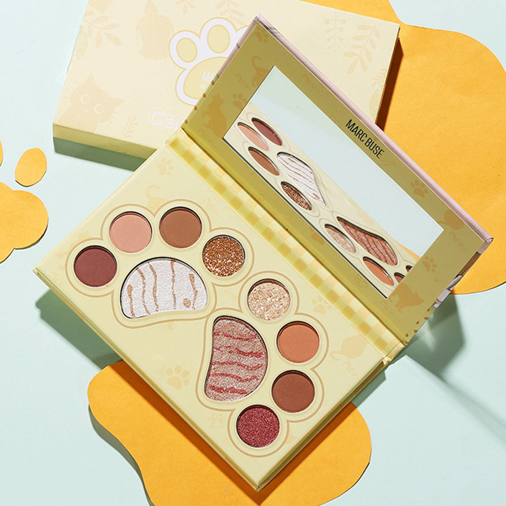Palette Fards à Paupières 10 Couleurs Pailletées | Regard Lumineux & Maquillage Stylé