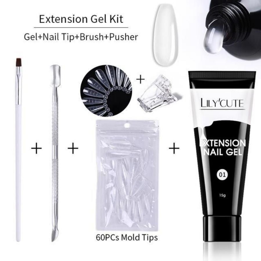 Kit Vernis Poly Gel pour Ongles | Manucure Professionnelle & Style Élégant