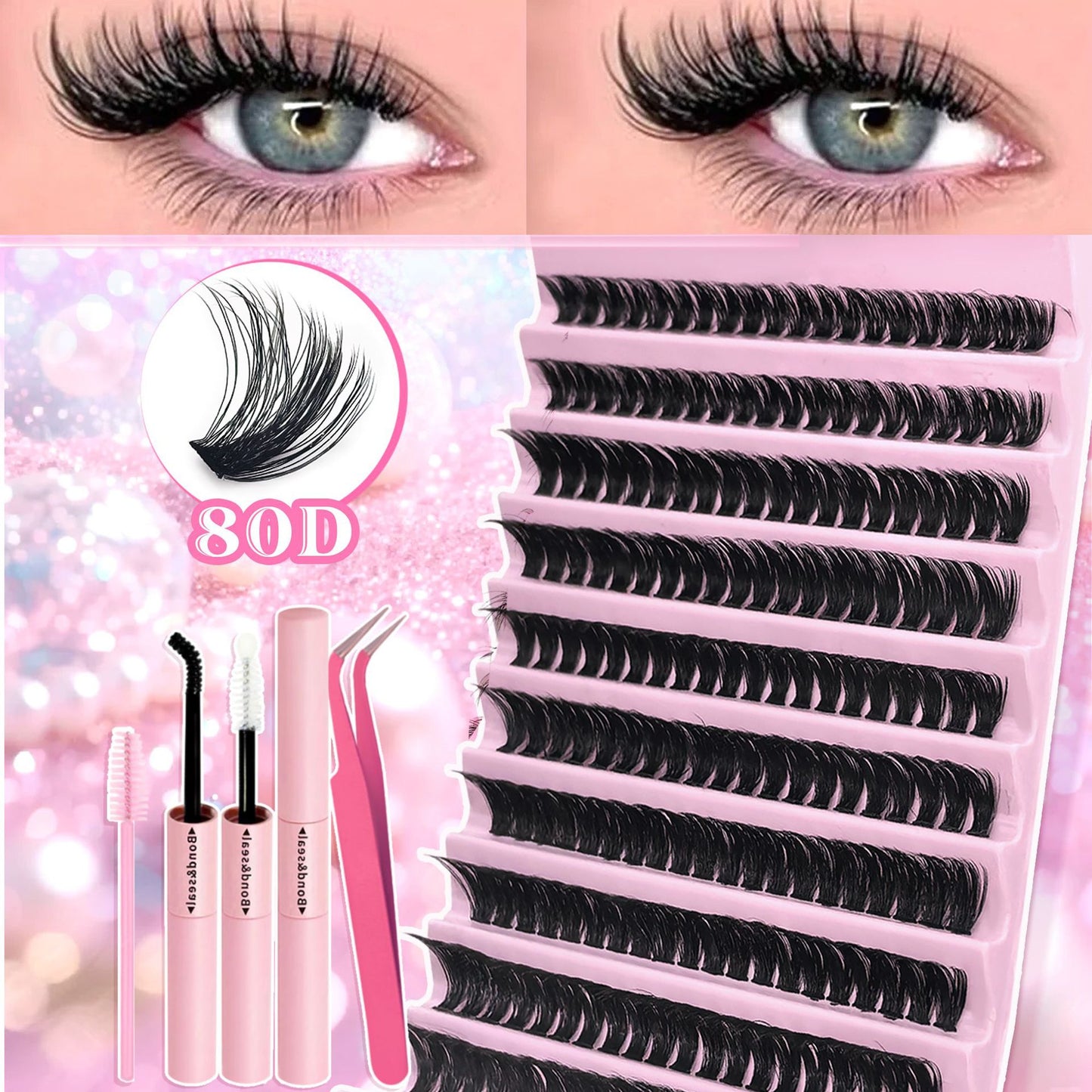 faux cils bouclés