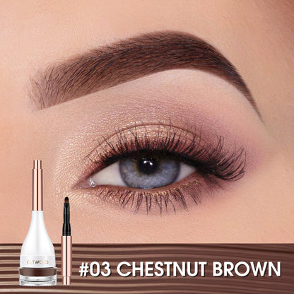 Gel Sourcils Sculptant 4 Couleurs avec Brosse | Sourcils Définis & Naturels