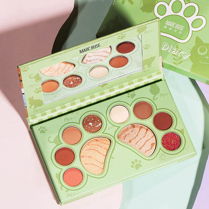 Palette Fards à Paupières 10 Couleurs Pailletées | Regard Lumineux & Maquillage Stylé