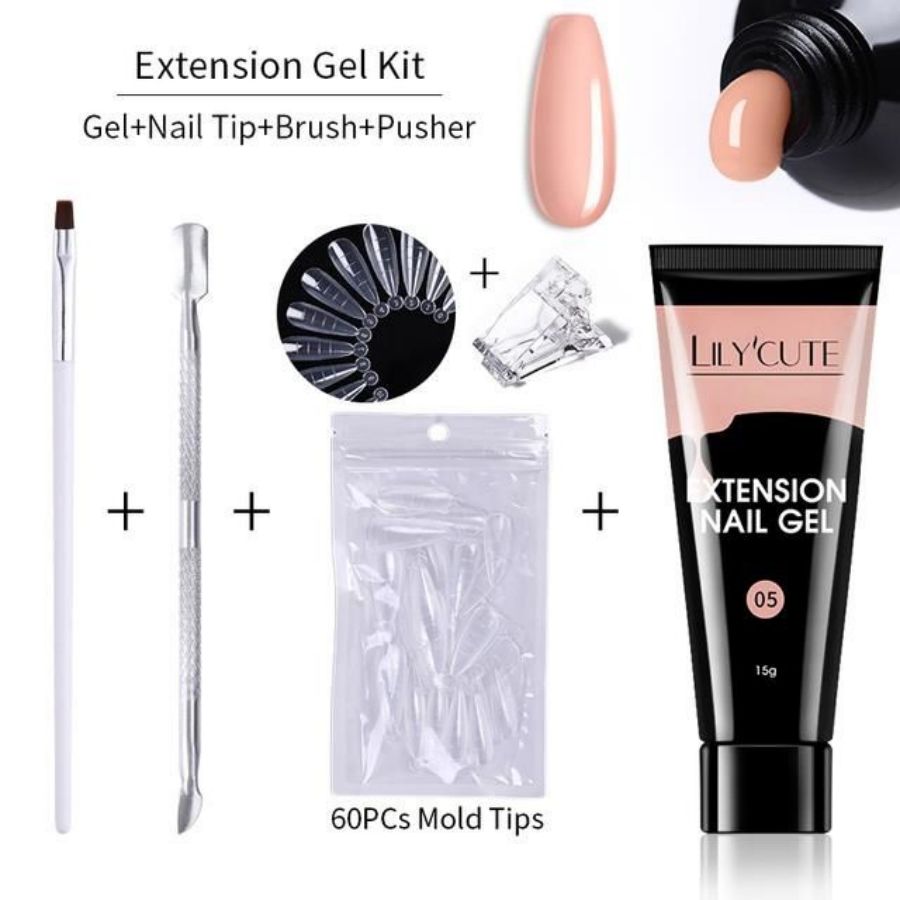 Kit Vernis Poly Gel pour Ongles | Manucure Professionnelle & Style Élégant