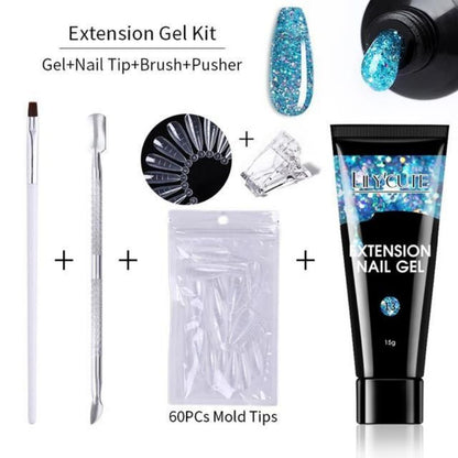 Kit Vernis Poly Gel pour Ongles | Manucure Professionnelle & Style Élégant