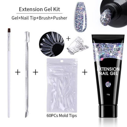 Kit Vernis Poly Gel pour Ongles | Manucure Professionnelle & Style Élégant