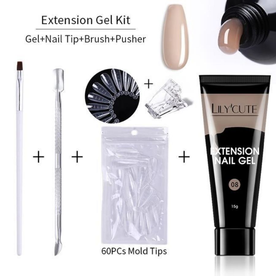 Kit Vernis Poly Gel pour Ongles | Manucure Professionnelle & Style Élégant