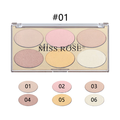 Palette Enlumineur 6-en-1 | Éclat Lumineux & Maquillage Sublimé