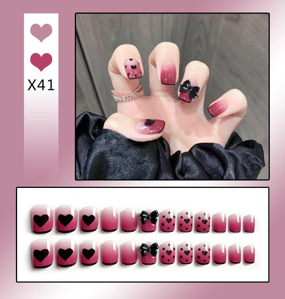 Faux Ongles Nœud Mignon | Manucure Adorable & Style Tendance