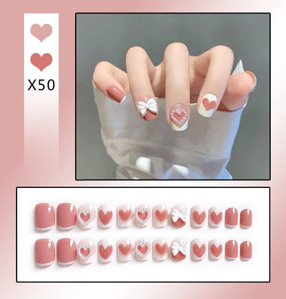 Faux Ongles Nœud Mignon | Manucure Adorable & Style Tendance