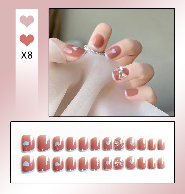 Faux Ongles Nœud Mignon | Manucure Adorable & Style Tendance