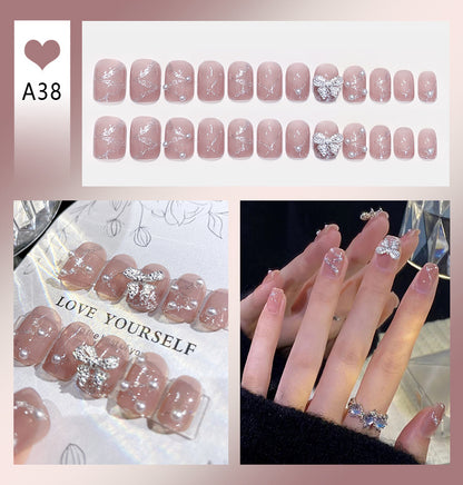 Faux Ongles Nœud Mignon | Manucure Adorable & Style Tendance
