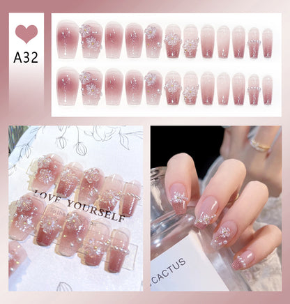 Faux Ongles Nœud Mignon | Manucure Adorable & Style Tendance