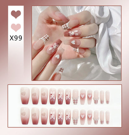 Faux Ongles Nœud Mignon | Manucure Adorable & Style Tendance