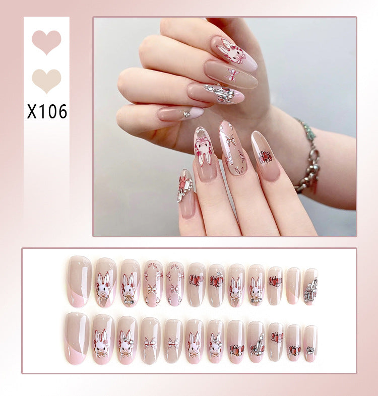 Faux Ongles Nœud Mignon | Manucure Adorable & Style Tendance