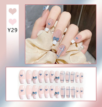 Faux Ongles Nœud Mignon | Manucure Adorable & Style Tendance