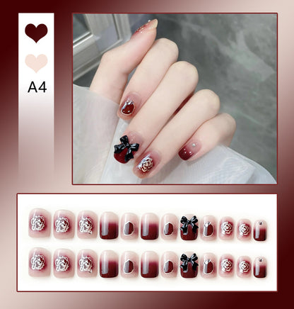 Faux Ongles Nœud Mignon | Manucure Adorable & Style Tendance