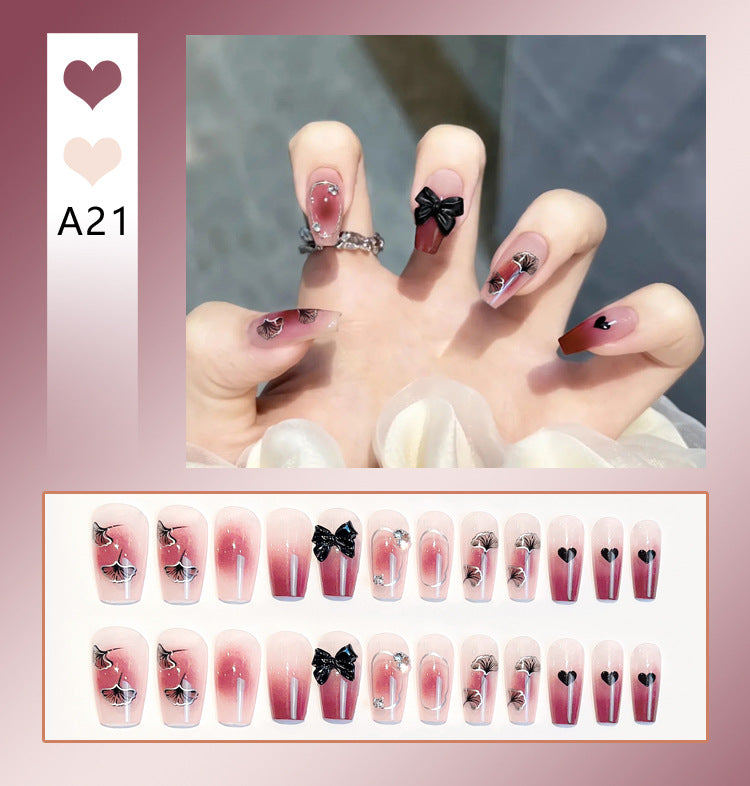 Faux Ongles Nœud Mignon | Manucure Adorable & Style Tendance