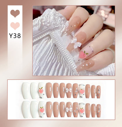 Faux Ongles Nœud Mignon | Manucure Adorable & Style Tendance