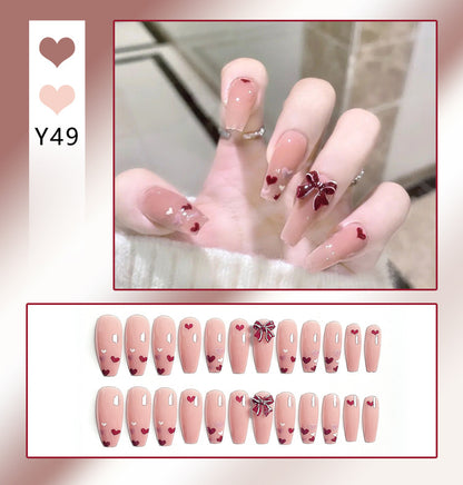 Faux Ongles Nœud Mignon | Manucure Adorable & Style Tendance