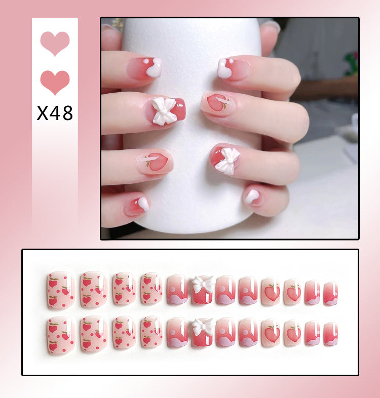 Faux Ongles Nœud Mignon | Manucure Adorable & Style Tendance