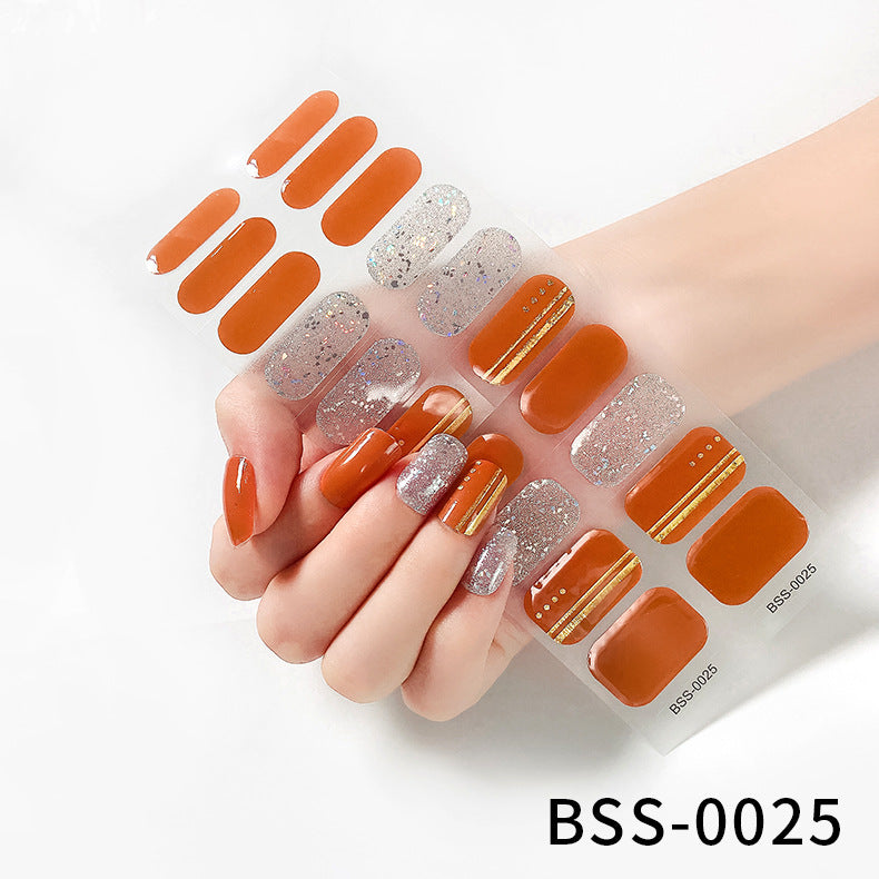 Stickers Ongles Gel Semi-Curés | Manucure Brillante & Pose Facile