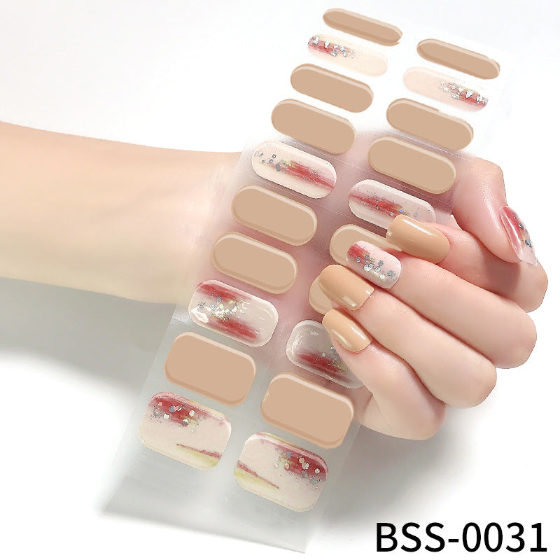 Stickers Ongles Gel Semi-Curés | Manucure Brillante & Pose Facile