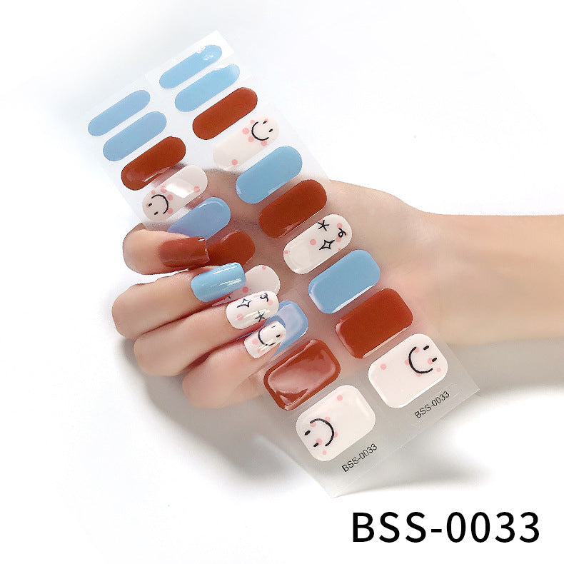 Stickers Ongles Gel Semi-Curés | Manucure Brillante & Pose Facile