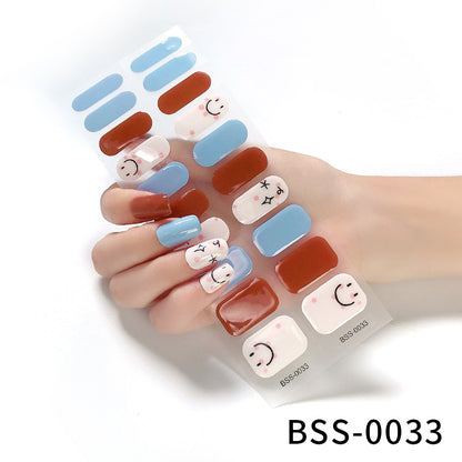 Stickers Ongles Gel Semi-Curés | Manucure Brillante & Pose Facile