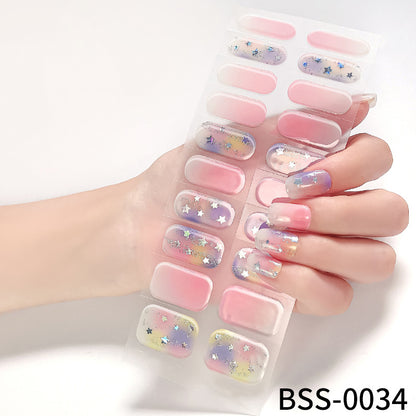 Stickers Ongles Gel Semi-Curés | Manucure Brillante & Pose Facile