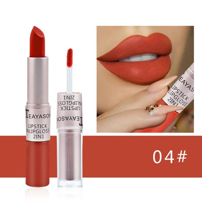 Gloss à lèvres double mat