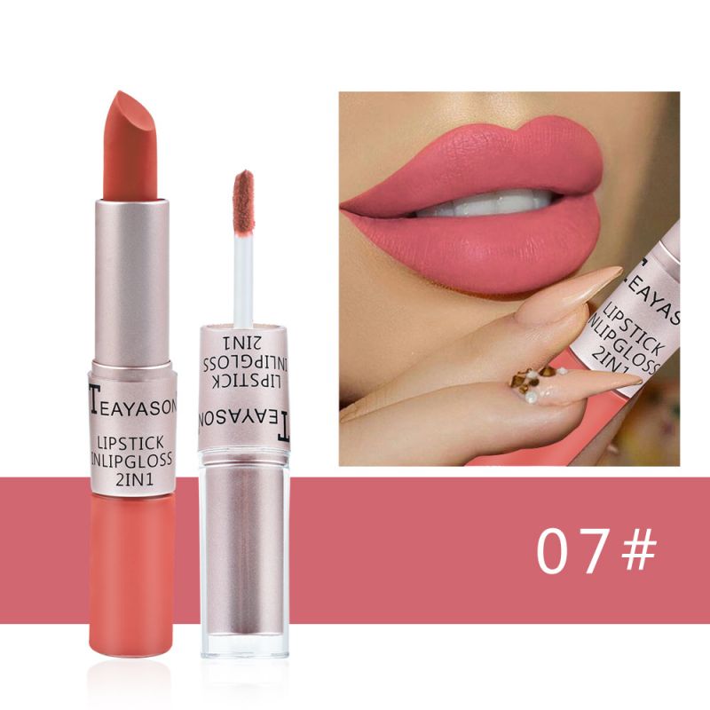 Gloss à lèvres double mat