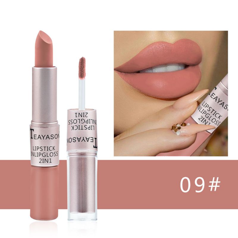 Gloss à lèvres double mat