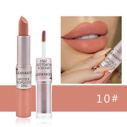 Gloss à lèvres double mat