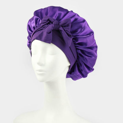 Bonnet de Soin Capillaire Nœud Papillon | Cheveux Protégés & Confort Doux