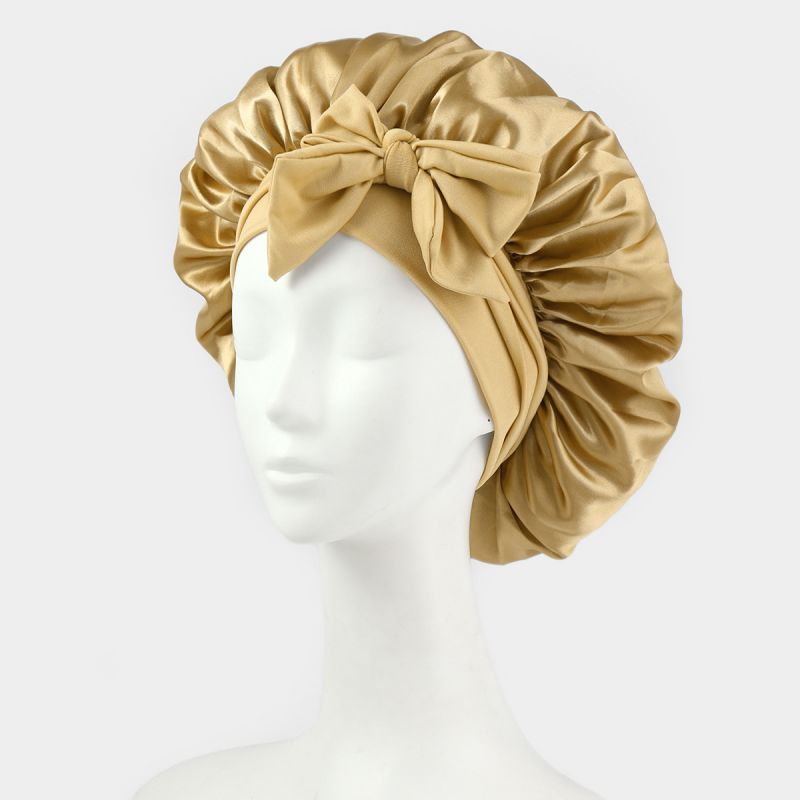 Bonnet de Soin Capillaire Nœud Papillon | Cheveux Protégés & Confort Doux