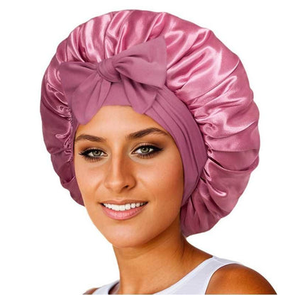 Bonnet de Soin Capillaire Nœud Papillon | Cheveux Protégés & Confort Doux