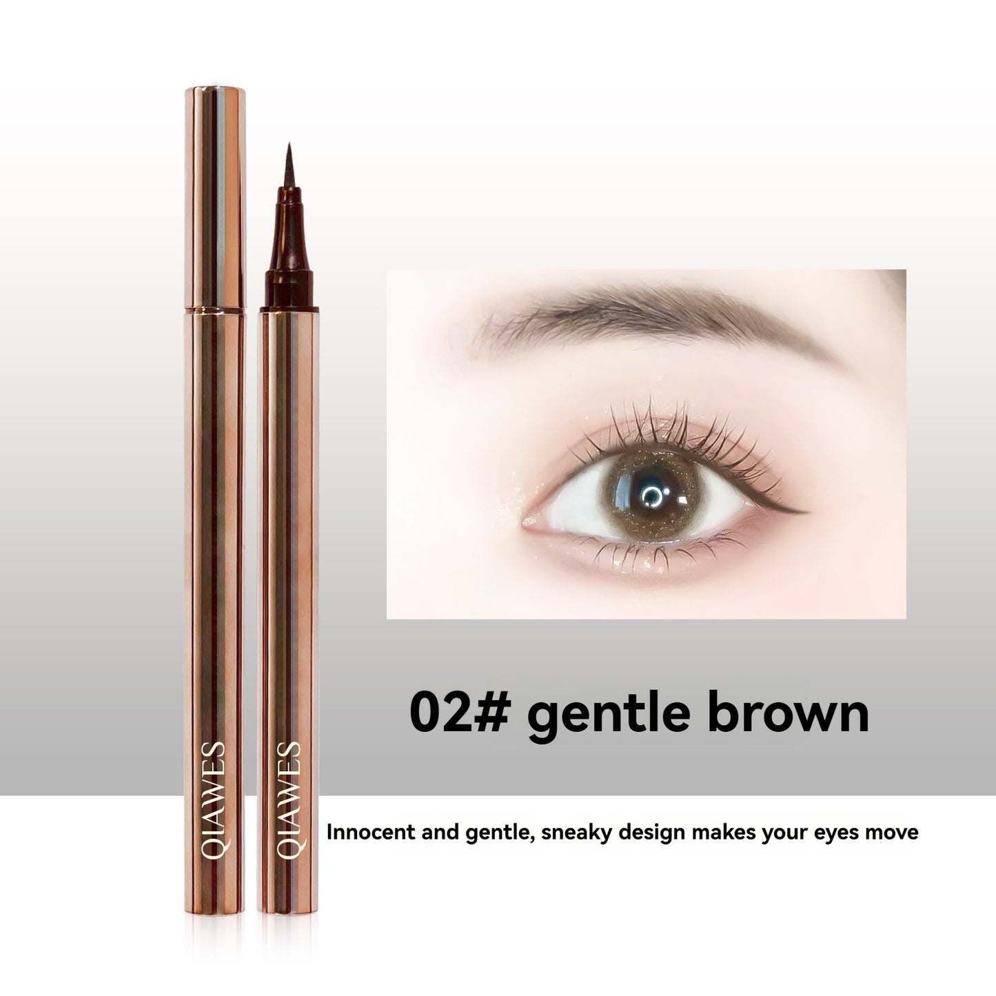 Eyeliner couleur à séchage rapide pour effet yeux de biche | Précision et longue tenue