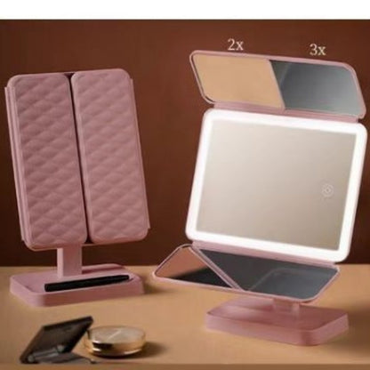 Folding Rotating Makeup Mirror