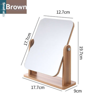 Miroir Maquillage en Bois | Élégance Naturelle & Routine Beauté