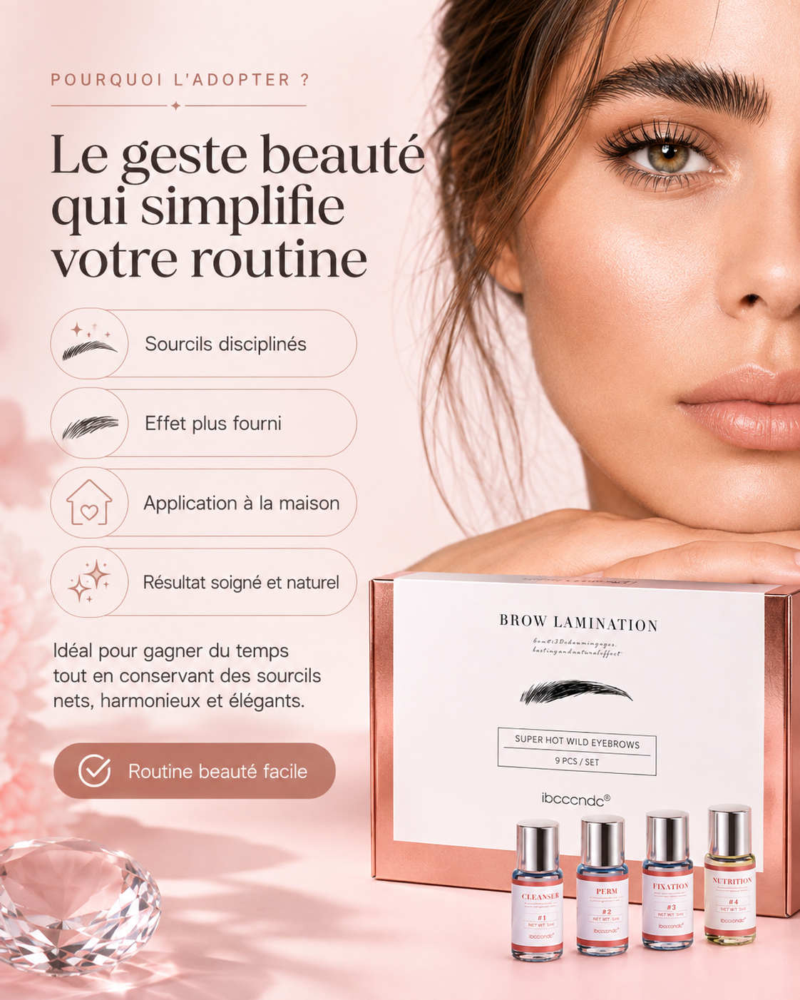 Kit de Lamination des Sourcils – Effet Lifté & Naturel Longue Tenue