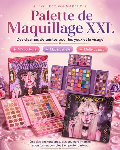 Palette de Maquillage XXL – Couleurs, Éclat & Créativité