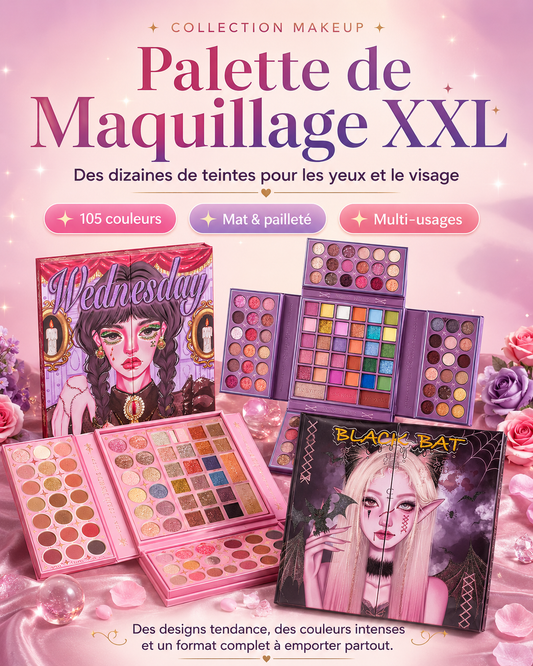 Palette de Maquillage XXL – Couleurs, Éclat & Créativité