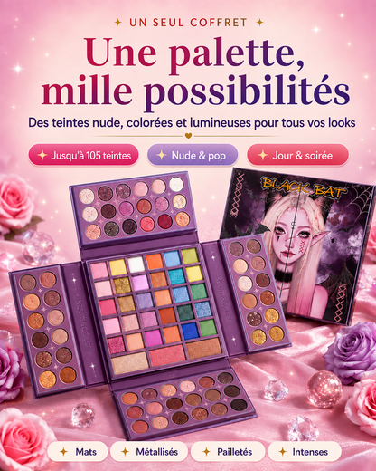 Palette de Maquillage XXL – Couleurs, Éclat & Créativité