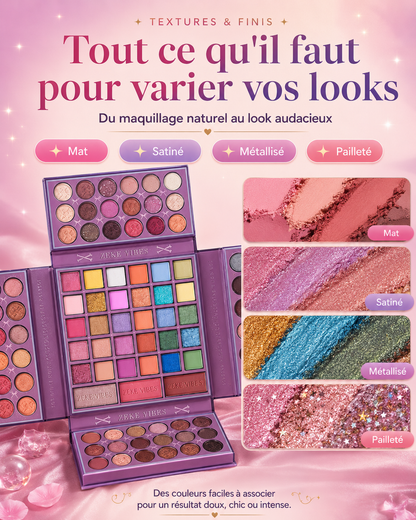 Palette de Maquillage XXL – Couleurs, Éclat & Créativité
