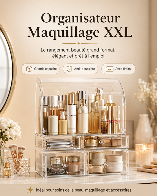 Organisateur de Maquillage XXL – Tout votre espace beauté bien rangé