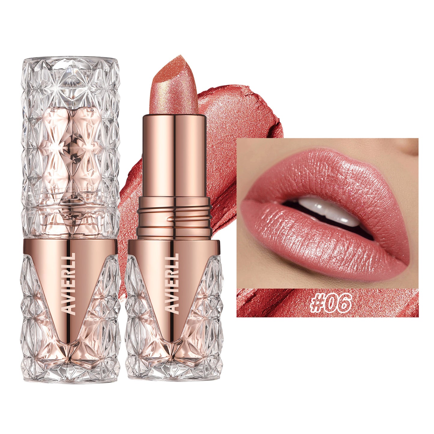 Rouge à lèvres gloss nacré résistant à l’eau