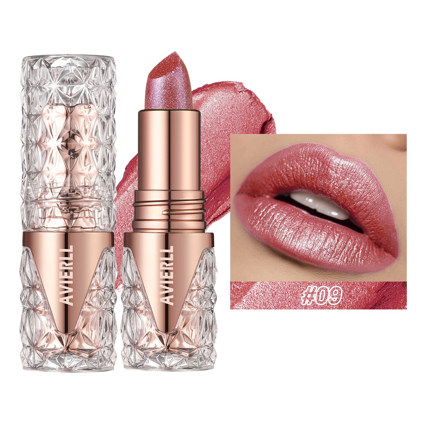 Rouge à lèvres gloss nacré résistant à l’eau