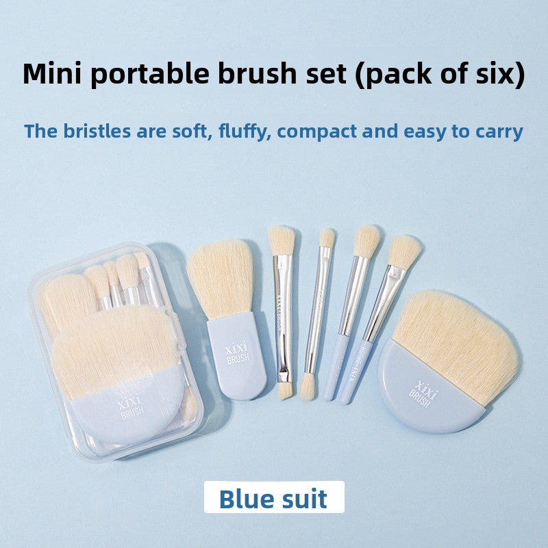 Mini Set de Pinceaux Maquillage Portable | Beauté Facile & Format Pratique