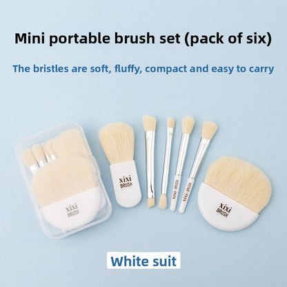 Mini Set de Pinceaux Maquillage Portable | Beauté Facile & Format Pratique