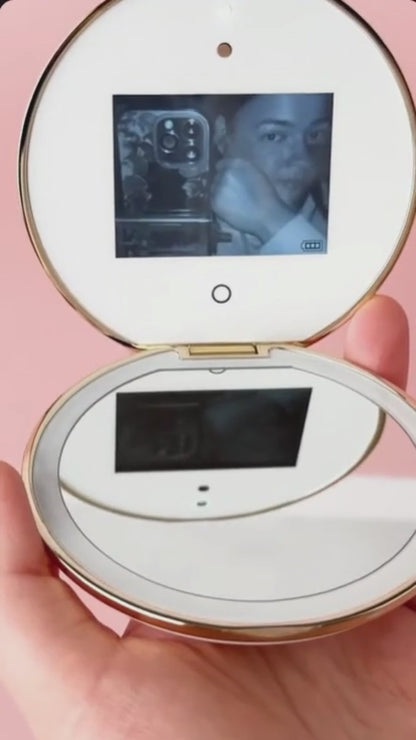 Miroir LED Compact Pliable – Votre Beauté, Toujours Bien Éclairée ✨