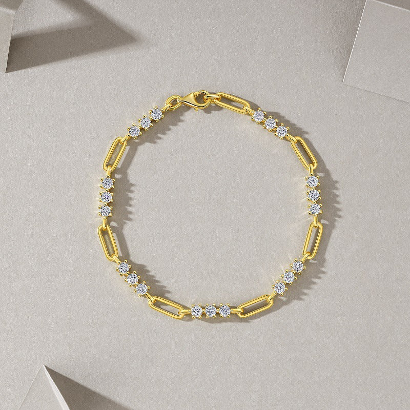 Collier Moissanite Tendance | Élégance Brillante & Style Raffiné